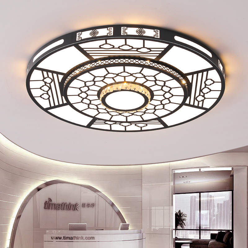 热销2024大客厅吸顶灯现代简约花形大气灯1.2米家用餐厅圆形灯2米