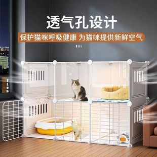 猫笼子家用超大号带厕所区内室猫柜猫别墅猫屋猫窝宠物围栏