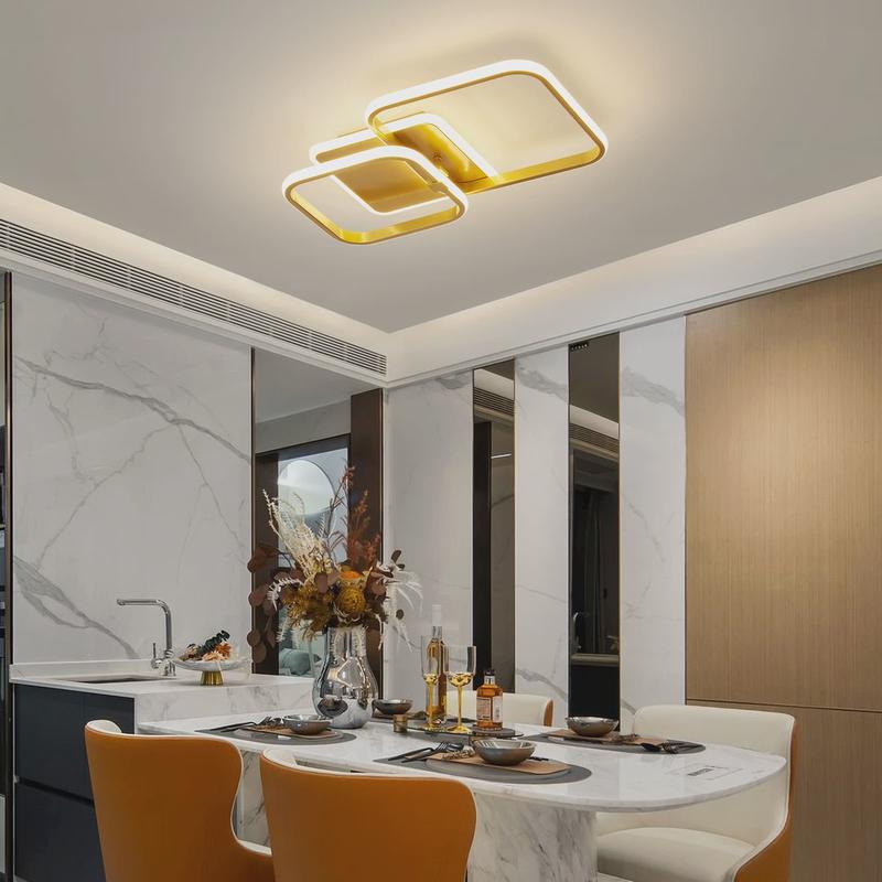 现代简约轻奢长方形客厅灯北欧创意led卧室灯客厅灯具轻奢吸顶灯