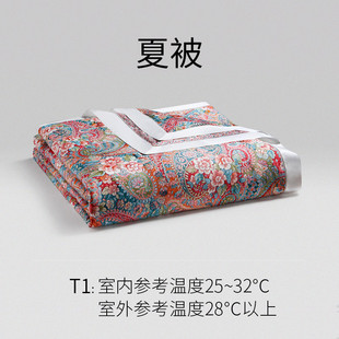a6l兰天丝精儿童夏凉被欧式 可水洗空调被亲肤春秋被单人薄