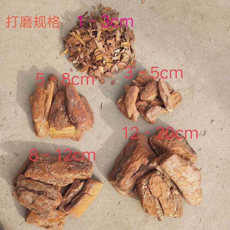 园林景观铺面装饰打磨烘干松树皮松树片松麟片