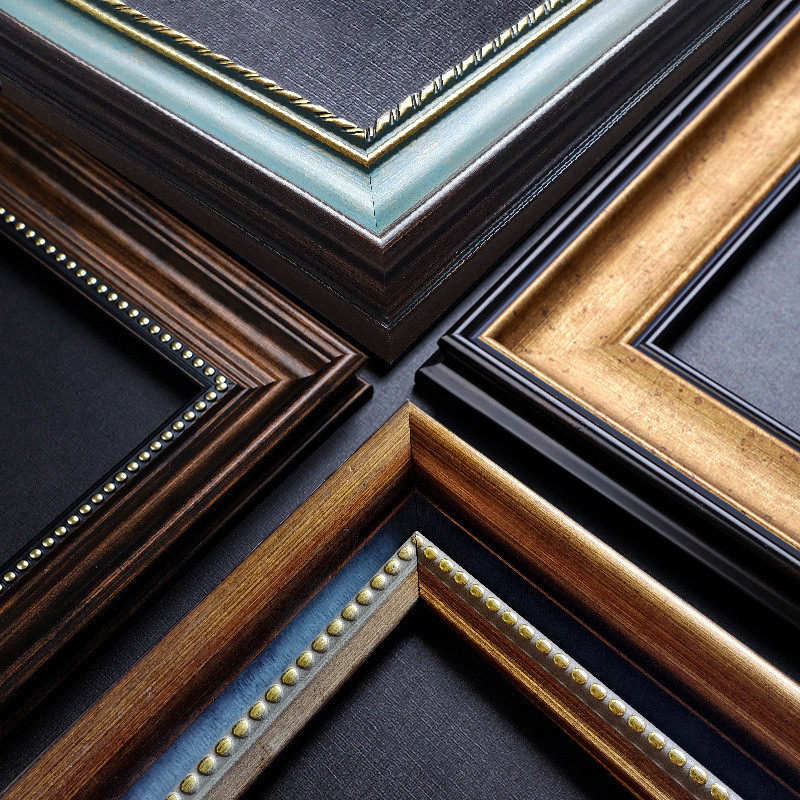 油画框装裱欧式复古画框外框相框挂墙框架欧式数字油画框装裱挂墙