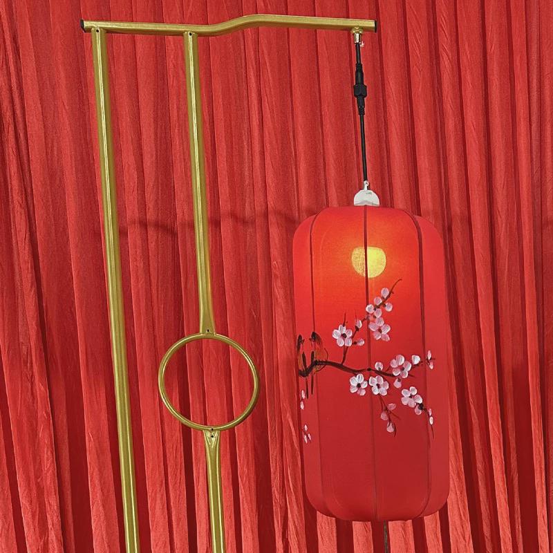 新中式婚庆道具仿古灯光宫灯路引汉唐婚礼铁艺灯笼布置装饰摆件
