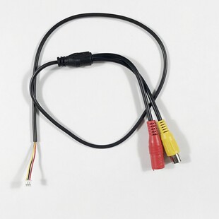 莲花AV尾线RCA+DC 安防监控尾线 拾音器尾线 摄像机电源音视频线