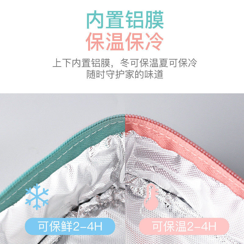 i6f9玻璃保鲜盒带饭盒分格微波炉加热包便当盒保温上班族套装
