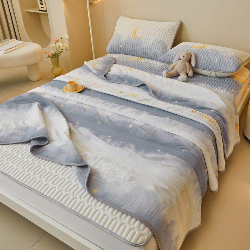 冰丝乳胶凉席三四件套垫单儿童床笠空调席子可水洗夏天季2024包邮