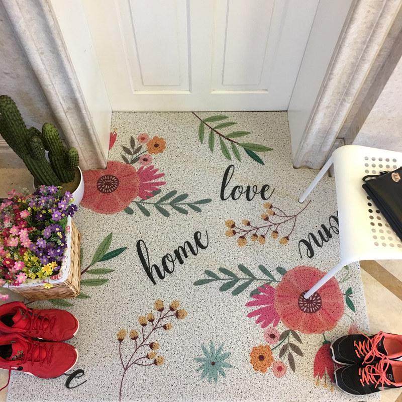 入户进门除尘丝圈地毯玄关蹭土pvc厨房浴室防滑地垫几何简约吸水,居家布艺,家用脚垫,淘宝优惠券,粉丝福利购,淘宝优惠卷