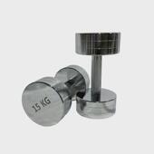 电镀哑铃实心商用男女健身器材哑铃家用运动一体健身电镀纯钢哑铃