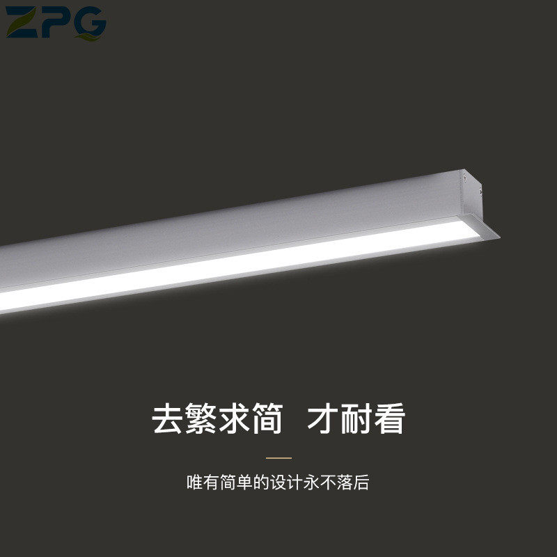 办公室吊线灯led长条吊灯方通灯室网吧瑜伽健身房灯学校办公照明