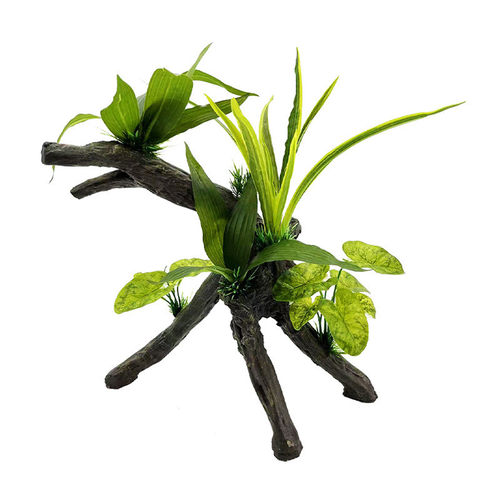 仿真造景树根水族沉木树木枝海草摆件仿真海水缸布景鱼缸造景装饰