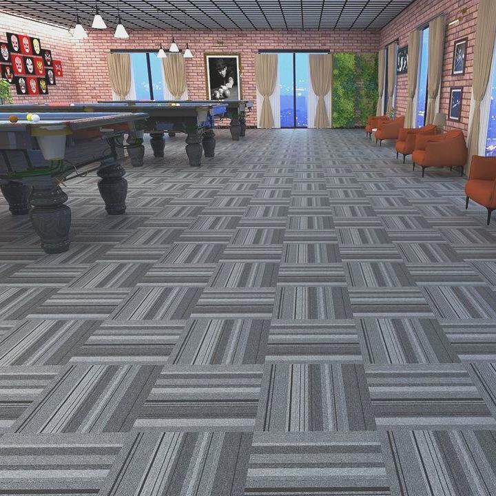 c誴1台球厅地毯专用方块拼接桌球室防火耐磨加厚办公室阻燃隔音大