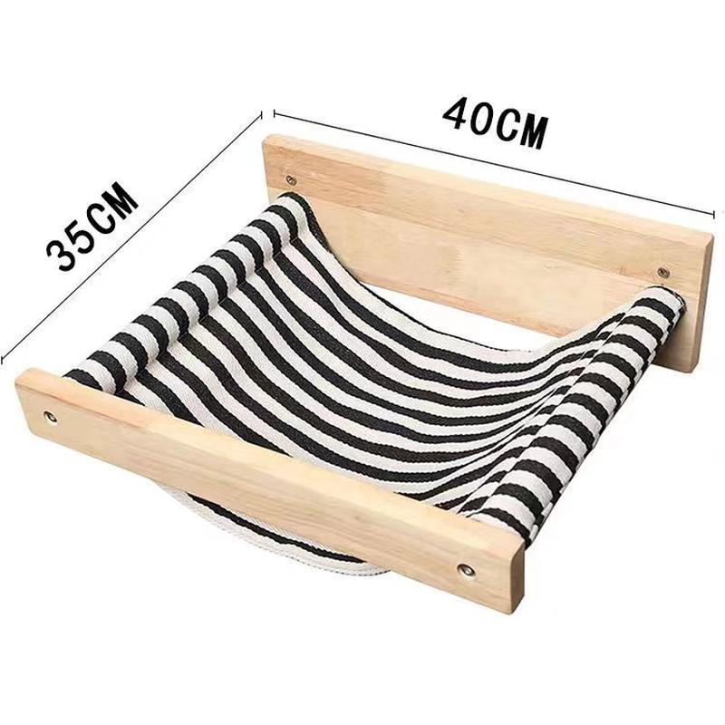 创意实木晒太阳猫窝阳台窗边壁挂式墙壁悬挂式猫吊床空中猫爬架