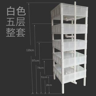 立体龟苗箱龟池小乌龟缸带晒台食台塑龟龟缸养胶养殖龟盆饲养盒
