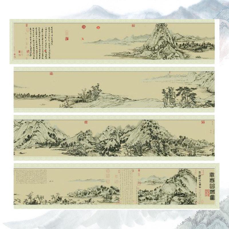 热销十字绣2023新款客厅中式古典大幅富春线绣图刺绣山居自己绣非