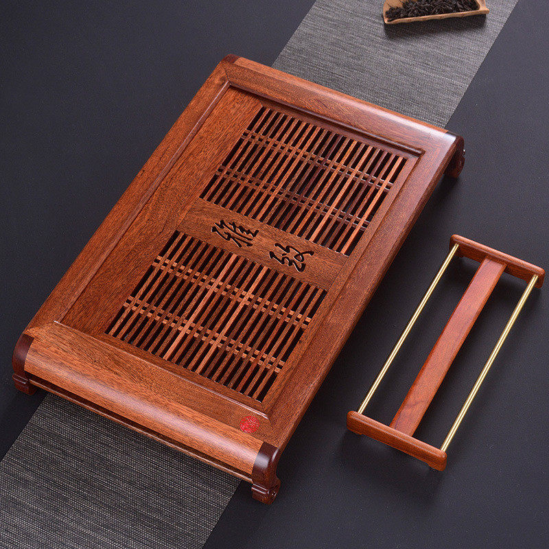 xei3好茗天黑檀木茶盘家用抽屉式实木大号功夫茶具茶台简约茶海托,餐饮具,茶盘,淘宝优惠券,粉丝福利购,淘宝优惠卷