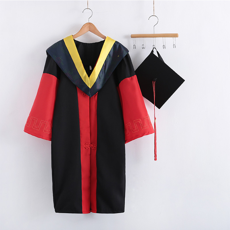 轻奢高货学位学士服毕业礼服定制 男女大学生文理科博士硕士服 成