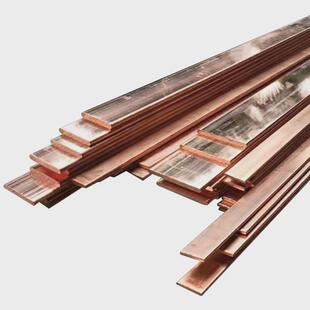 圆排紫铜排接地汇流红铜排空开连接边接线地母导电铜排镀锡铜条