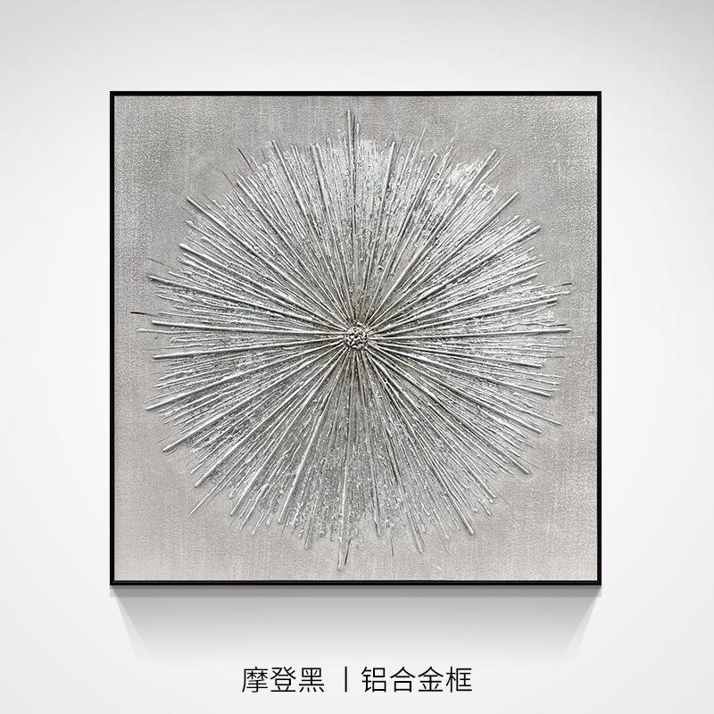 客厅油画挂画意式轻奢沙发背景墙样板房装饰画现代简约抽象画