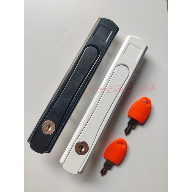 空调外机检修门金刚网纱窗执手锁平开推拉隐藏锁拨叉执手扁平把手