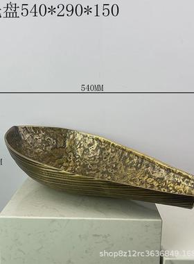 轻奢欧式风格现代金属铜牵牛花烛台花器客厅艺术摆件氛围感餐厅