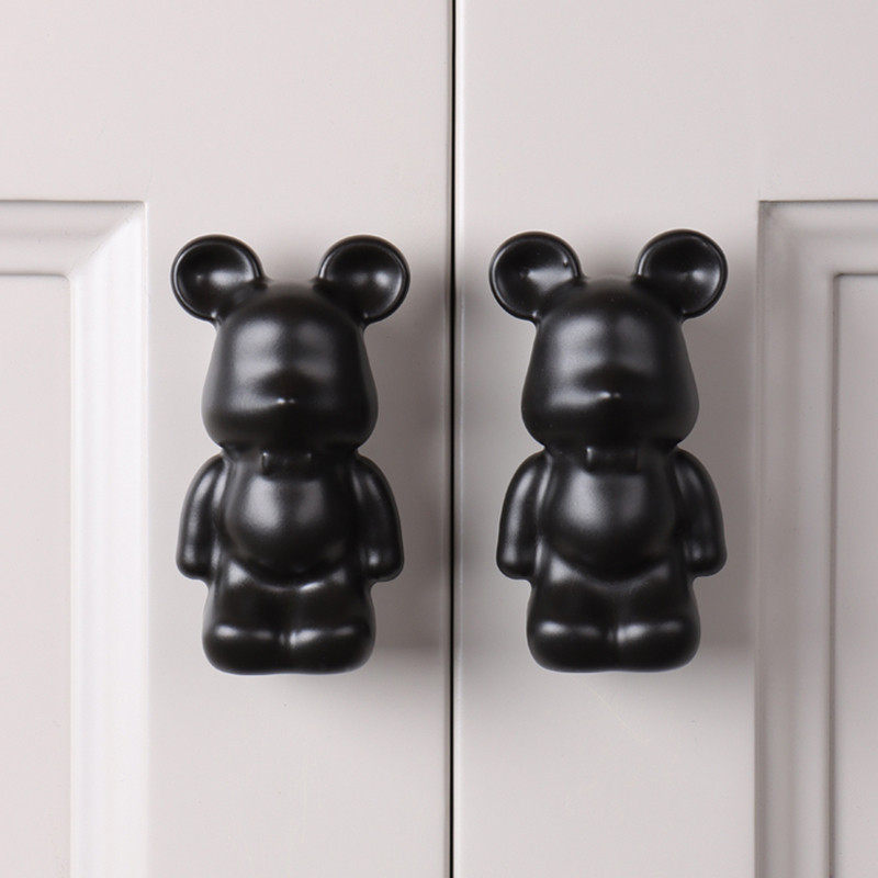 星翡家居黑色儿童房衣柜拉手抽屉柜门卡通把手陶瓷男孩柜子可爱风,基础建材,小拉手,淘宝优惠券,粉丝福利购,淘宝优惠卷