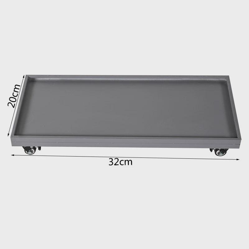 托盘长方形花盆接水盘带轮可移动植物盆栽加厚防漏水底座厂家直销
