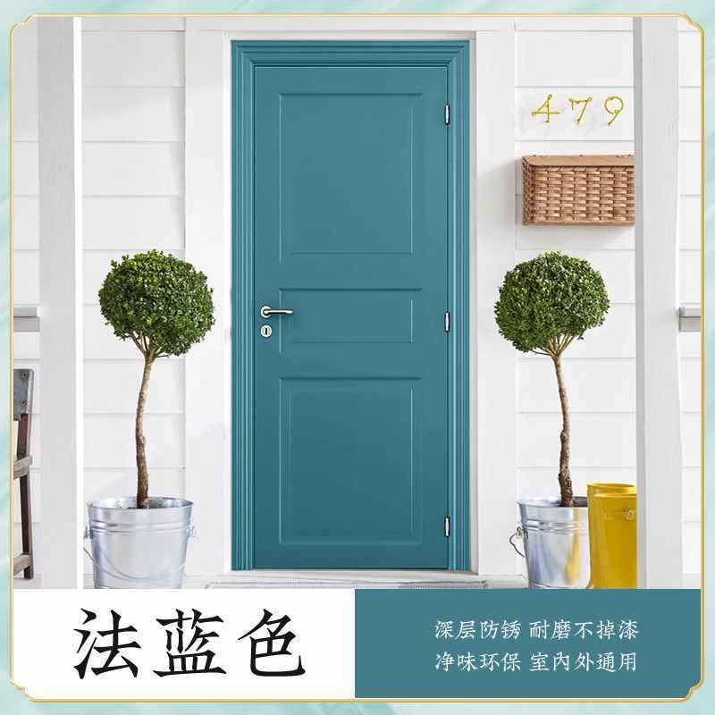 三青水性金属油漆铁门阳台栏杆护栏防锈防盗门改色漆翻新白色自喷