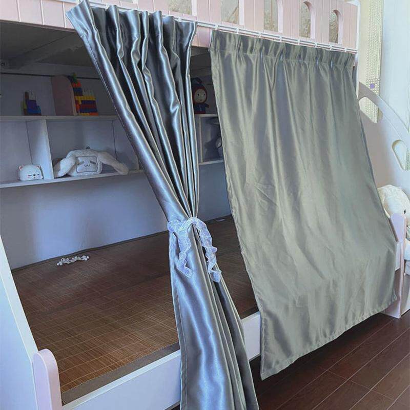 ll滑轨下铺子母床铁床布帘家用家居床帘单人强遮光防风隔断宿舍透
