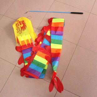 舞龙彩带儿童龙彩带彩条筒子甩龙广场甩龙健身甩小孩甩龙彩带