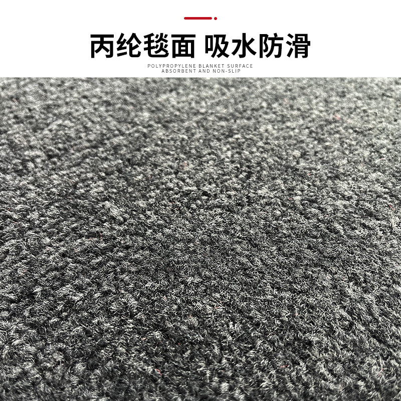 批发耐脏弯头纱地垫入户门垫卧室吸水pvc地毯防滑商用多色垫子