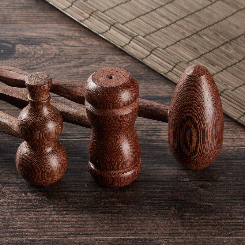 鸡翅木质按摩锤子敲背捶 腿部穴位拍打经络按摩器 敲打锤按摩棒大