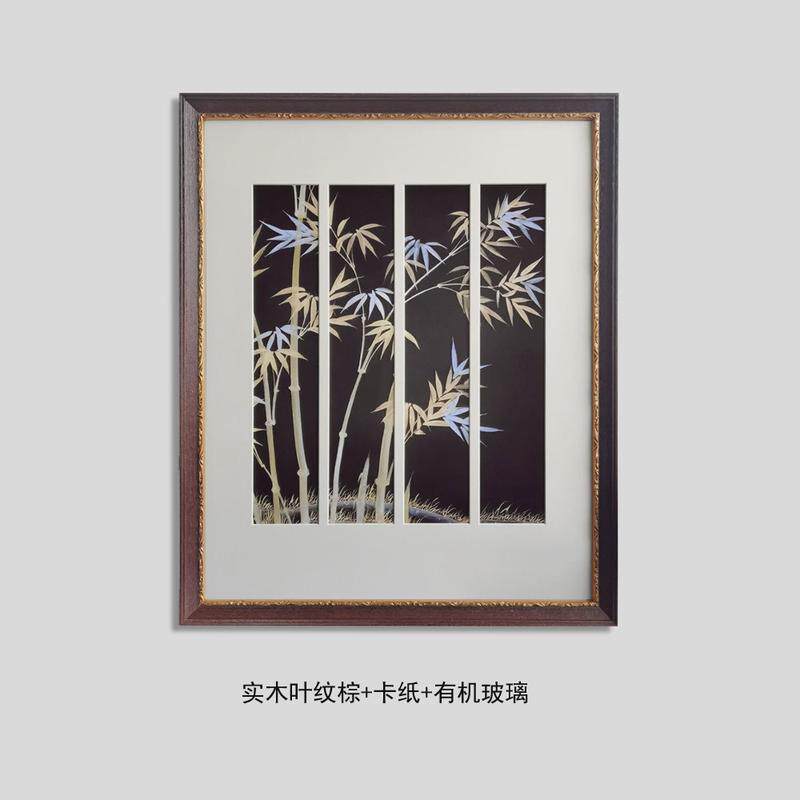 窗棂蝴蝶实木卡纸高级新中式轻奢创意装饰客厅卧室玄关背景挂画
