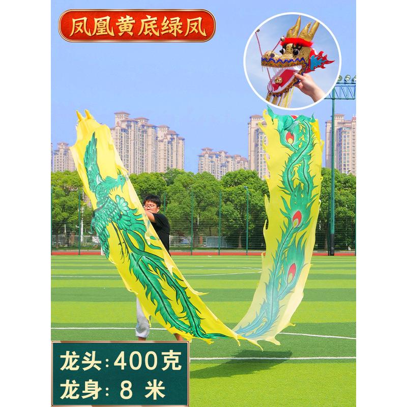 舞龙健身甩龙带带彩带成人甩龙广场舞龙甩龙头中老年健身表演道