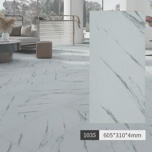 SPC石塑锁扣木地板纯色奶油侘寂风家用微水泥PVC石晶卡扣式地板