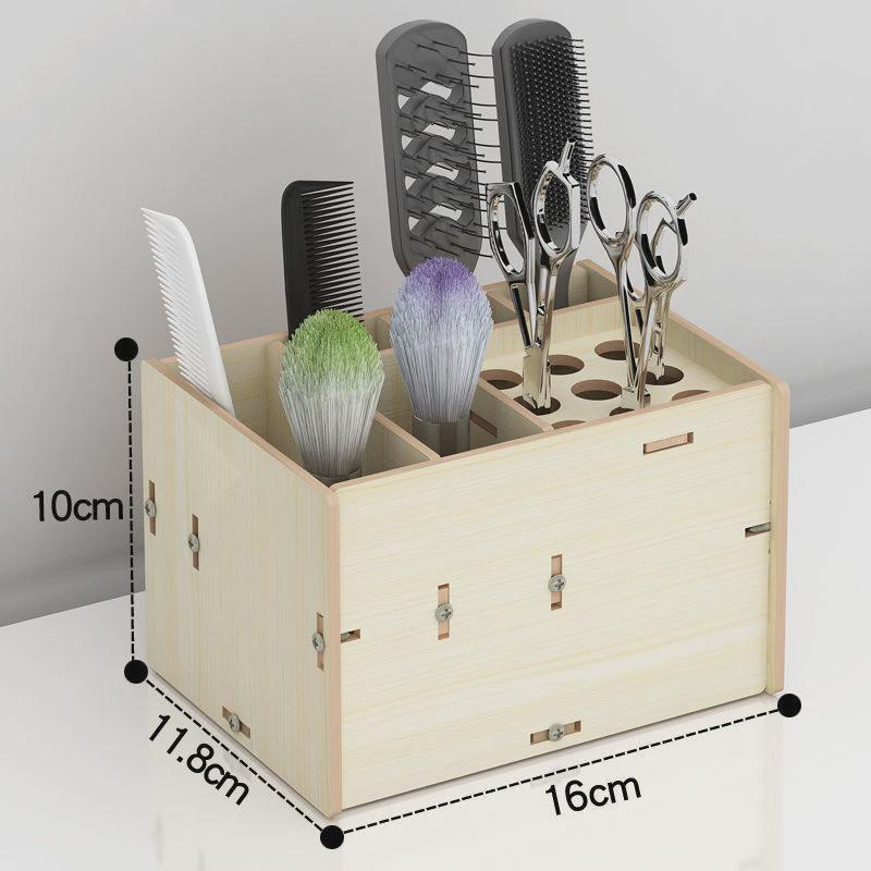 理发工具收纳盒剪刀梳子美发工具箱工具盒发型师工具箱发廊置物架图片