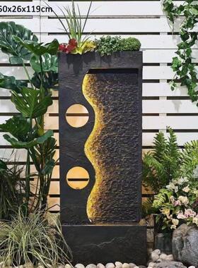 水景加湿器循环落地喷泉客厅流水玄关欧式摆件轻奢才装饰品招现代