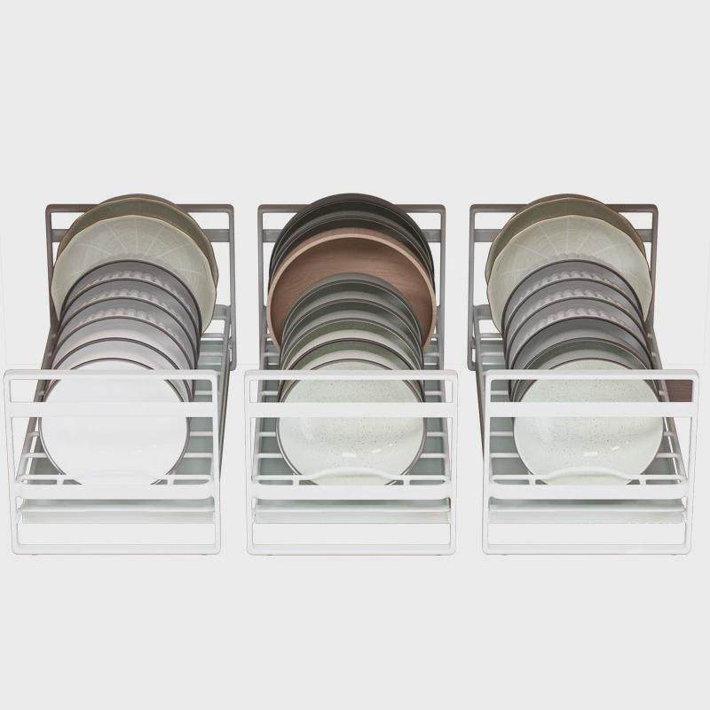 森花|抽屉碗盘收纳架|厨房橱柜小型沥水碗架柜内单层盘子碗碟置物,厨房/烹饪用具,碗架,淘宝优惠券,粉丝福利购,淘宝优惠卷