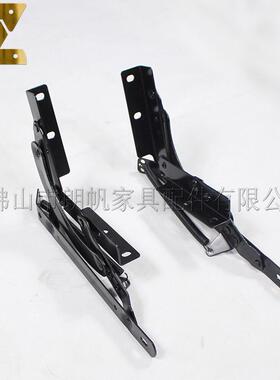 朗帆供货摇臂铰连 沙发床两端摇摆铰 功能黑色不锈钢床五金配件