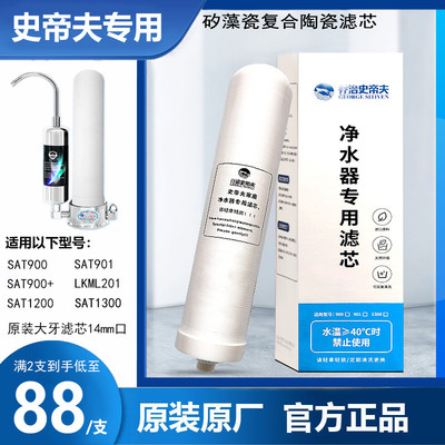 史蒂夫净水器滤芯乔治史帝夫过滤芯sat900活化不锈钢开关软管配件