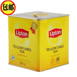 包邮*进口立顿红茶黄牌精选红茶500g小黄罐 锡兰红茶斯里兰卡茶叶