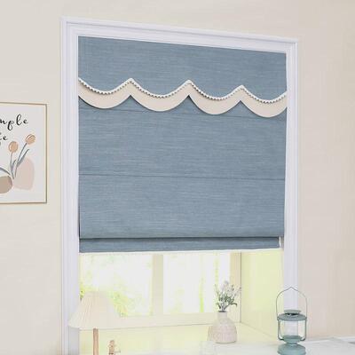 3dwf清欢电动免打孔罗马帘卷帘全遮光窗帘拉卷式卧室儿童房升飘窗