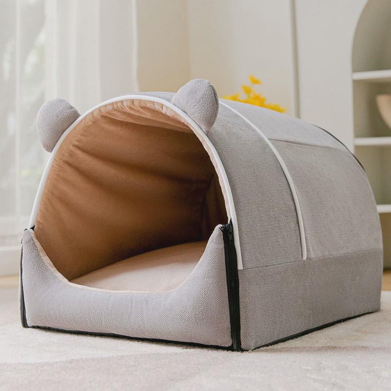 猫窝春季保暖超大猫床房子型封闭式狗窝四季通用狗床宠物猫屋用品
