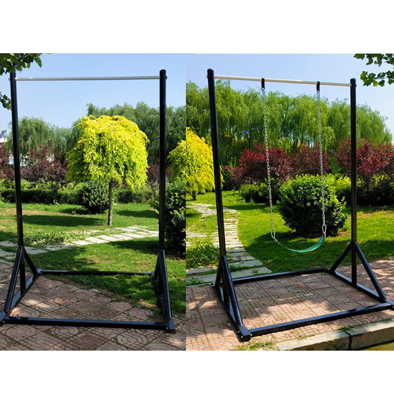 室内外训练可移动单杆可调节带吊环厂家扭腰单杠秋千现货健身单杠