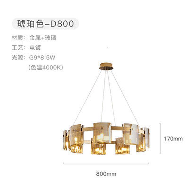 工厂现代简约客厅吊灯简约卧室书房个性家用创意玻璃客厅吊灯