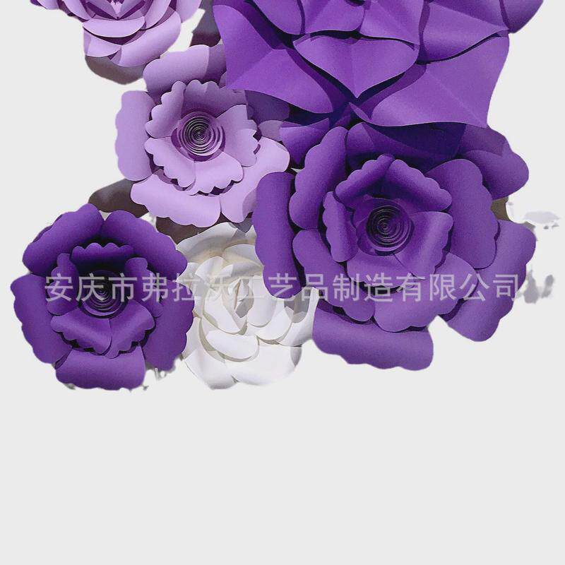 大型纸花橱窗花diy手工婚庆纸花仿真布置纸花背景party纸花