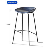 家用吧台椅酒吧椅高脚凳轻奢高级感靠背吧椅铁艺高款 阳台台椅子岛