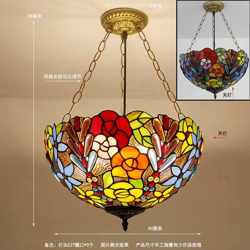 包邮欧式创意入户复古餐厅美式客厅过道走廊玄关吊灯阳台反吊灯