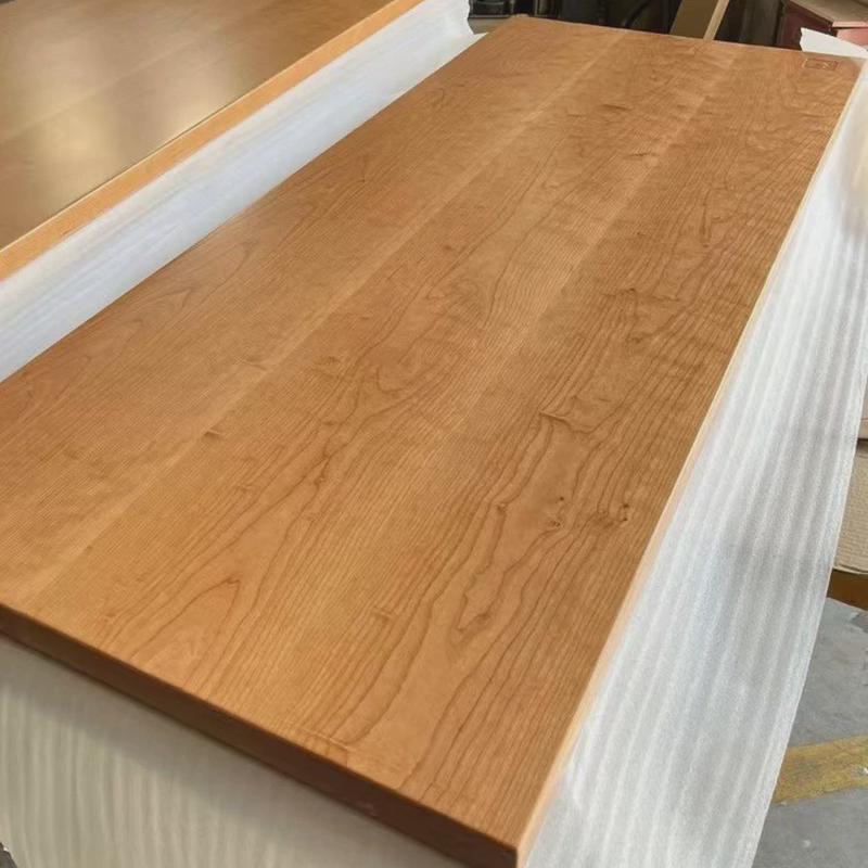 北美樱桃木桌板工作台升降桌面板原木餐桌茶几吧台飘面板窗板隔板