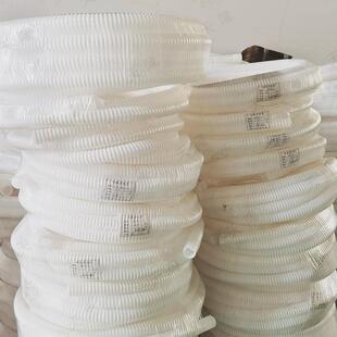 38*42四氟波纹管耐高温耐压乳白色氟塑料软管化工规格齐全可定制