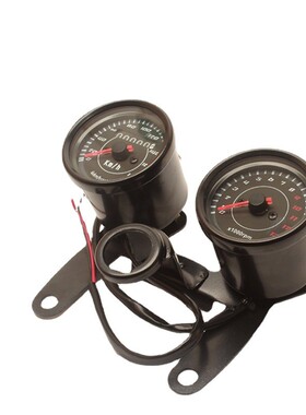 CG125摩托车仪表总成改装复古电子转速表里程表公里表码表支架